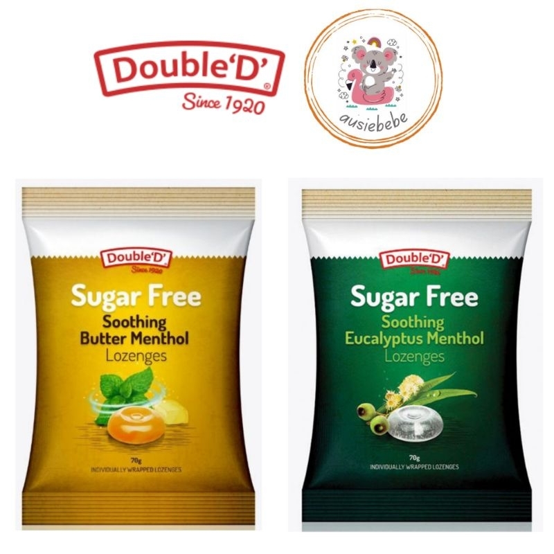 

Double 'D' Permen Pelega Tenggorokan Eucalyptus Manthol Lozenges dan Butter Menthol Lozenges