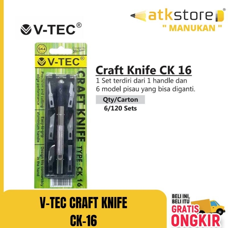 

V-tec Craft Knife type CK 16 - Cutter pengrajin