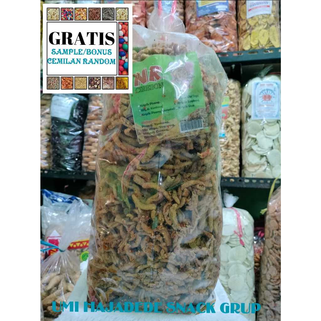 

(GRATIS BONUS) CEMILAN 1KG KERIPIK USUS PEDAS