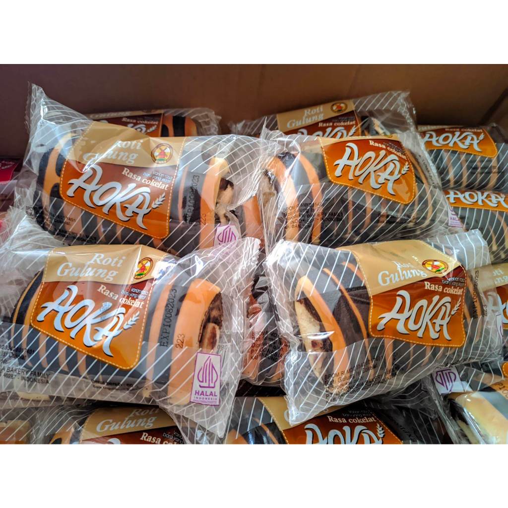 

Aoka Roti Gulung Viral 2 Varian Rasa Cokelat Keju Satuan/Eceran/Grosiran