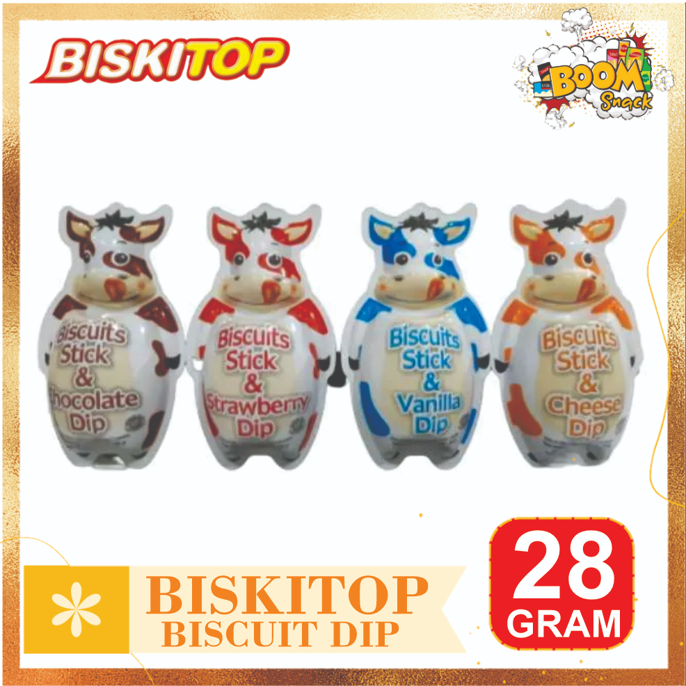 

Biskitop Biscuit Cream Dip Bentuk Sapi