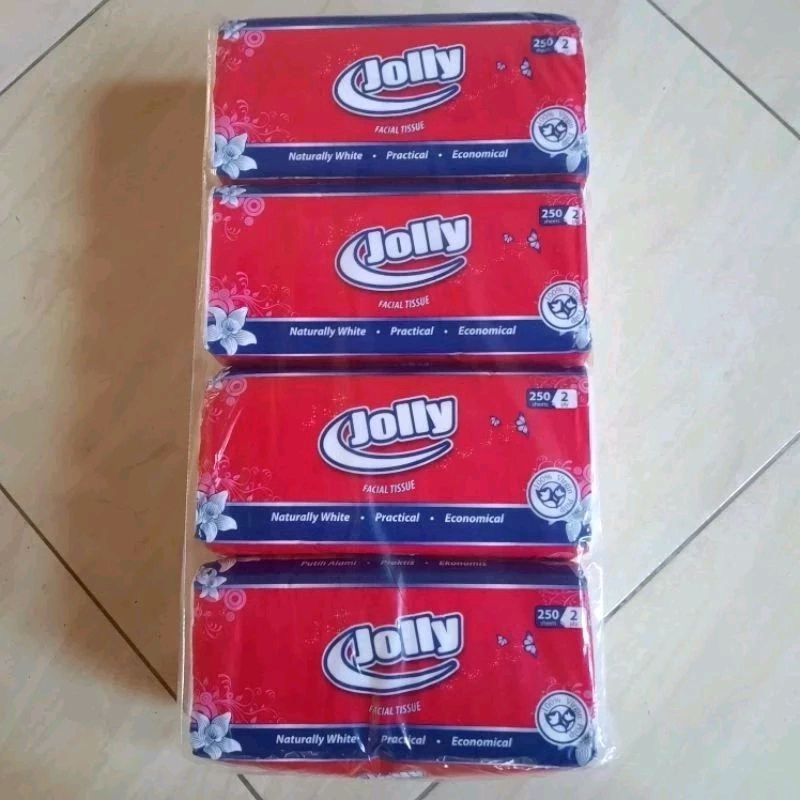 Jolly Facial Tissue 250 Lembar, Nice Facial Tissue 250 Lembar, Paseo Facial Tissue 250 Lembar