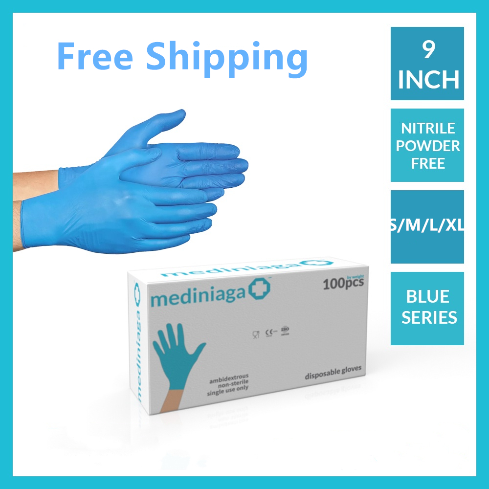 Sarung Tangan Karet Box 100 pcs Blue sekali pakai Sarung Tangan Latex Safeglove
