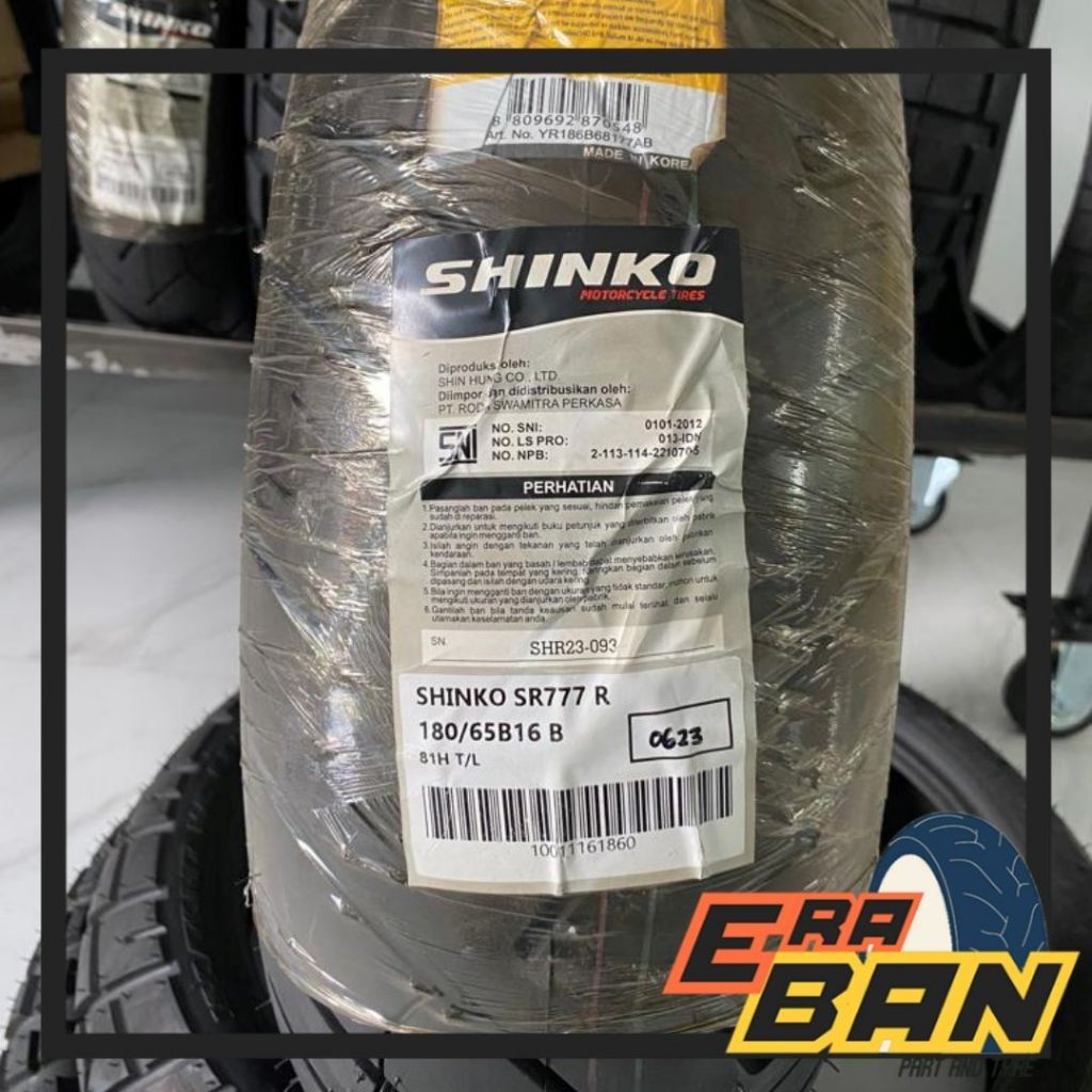BAN LUAR SHINKO SR777 R 180 65 RING 16  (HARLEY DAVIDSON)