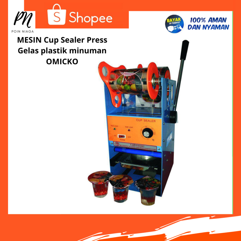 MESIN Cup Sealer Press Gelas plastik minuman OMICKO