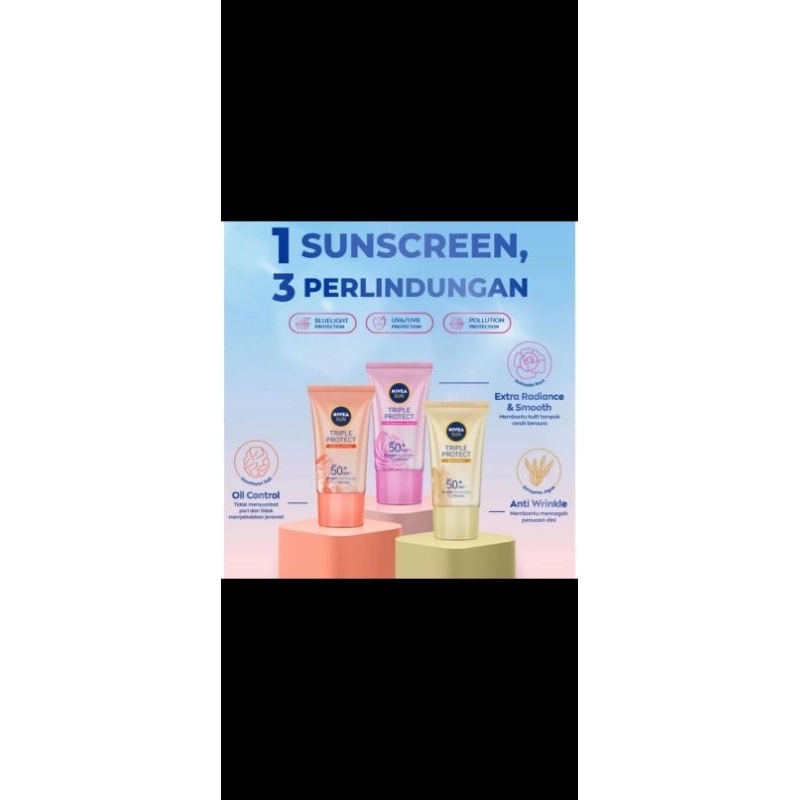 Nivea sunscreen triple protect