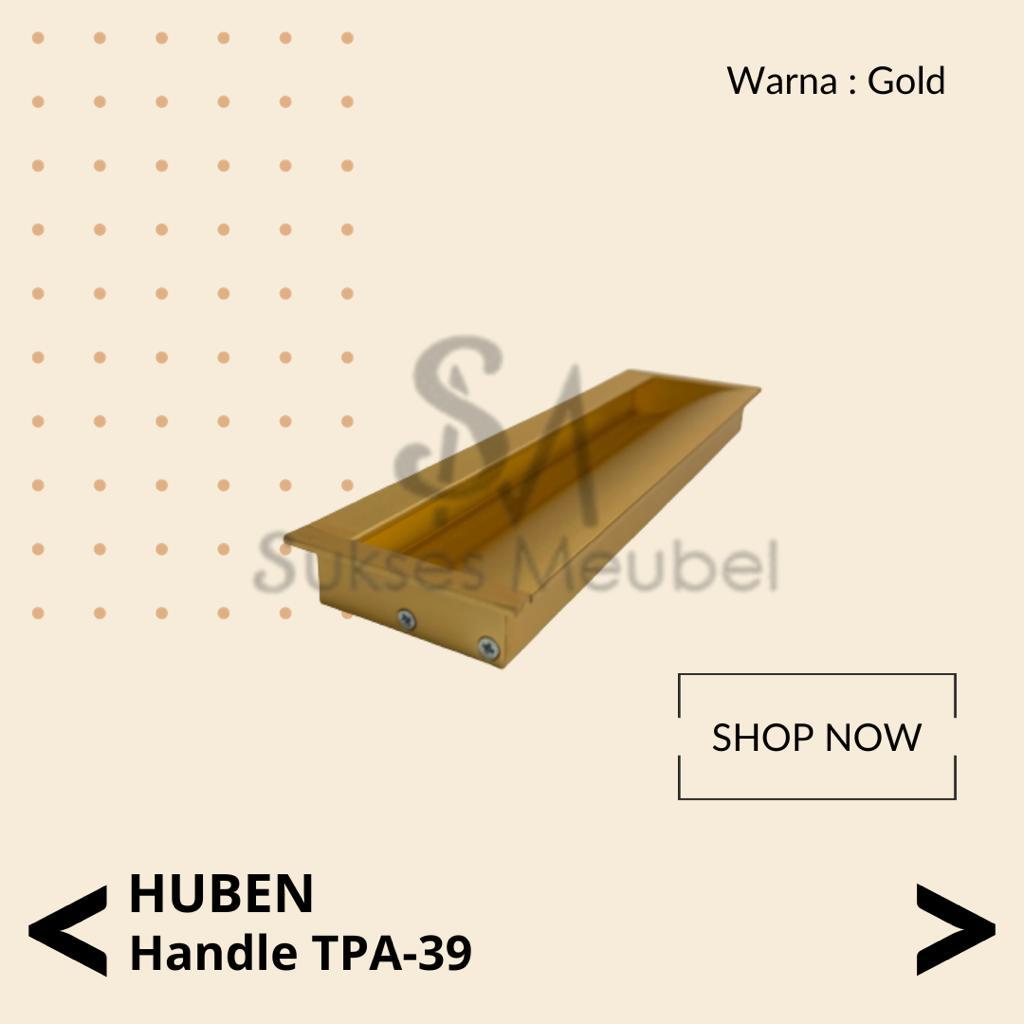 HUBEN Handle TPA 39 Gold | Tarikan Laci / Lemari HUBEN