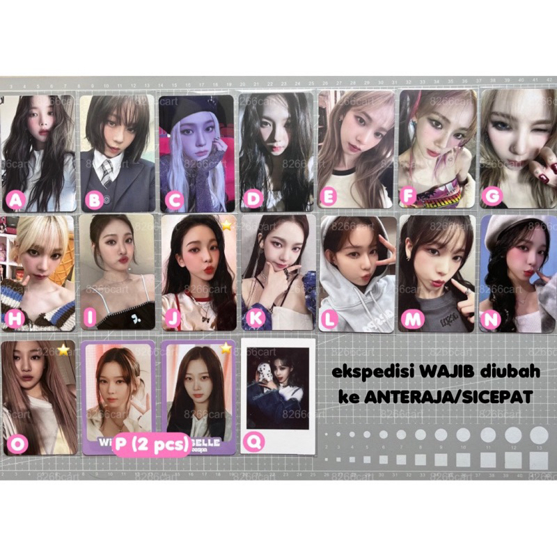 aespa — karina giselle winter ningning wtmw my world spicy intro poster bandina starriver unboxing e