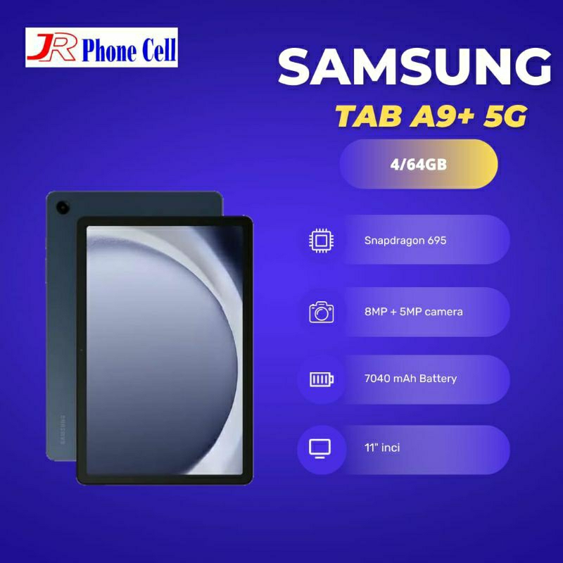 SAMSUNG TAB A9 PLUS 5G RAM 4/64GB GARANSI RESMI