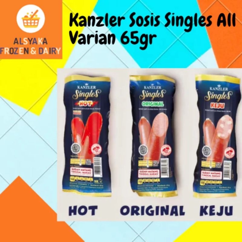 

Kanzler Sosis Singles All Varian 65gr (1 dus isi 12)