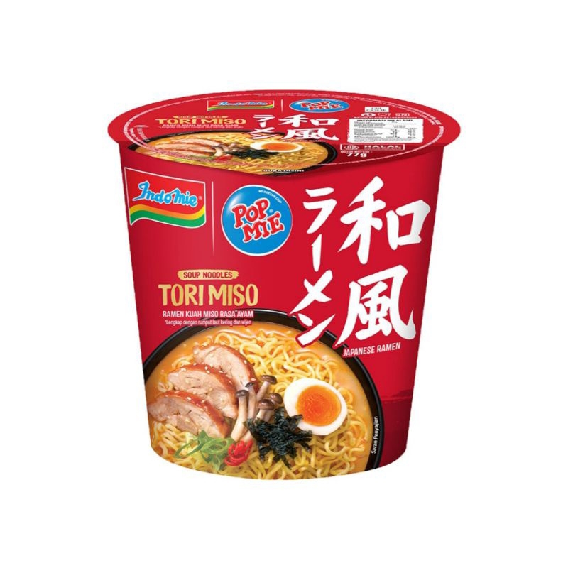 

Pop Mie Mi Instan Cup Tori Miso 77gr / Tori Miso / Spicy Ramyeon / Fiery Chikin