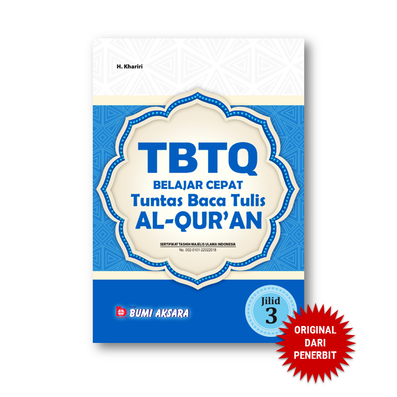 Bumi Aksara - TBTQ Jilid 3 Baca Tulis Al Qur'an