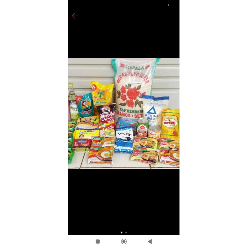 

Paket Sembako komplit stok 2 minggu