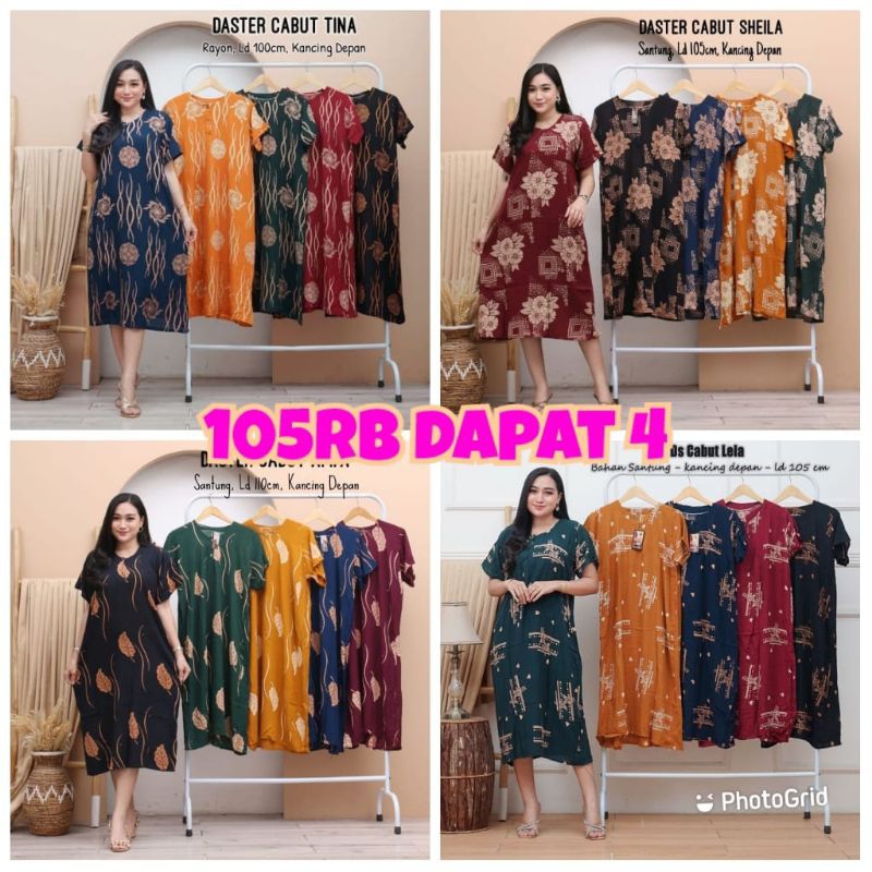 (TERRMURAH) DASTER RAYON 100RB DAPAT 4PCS BUSUI / DASTER MURAH