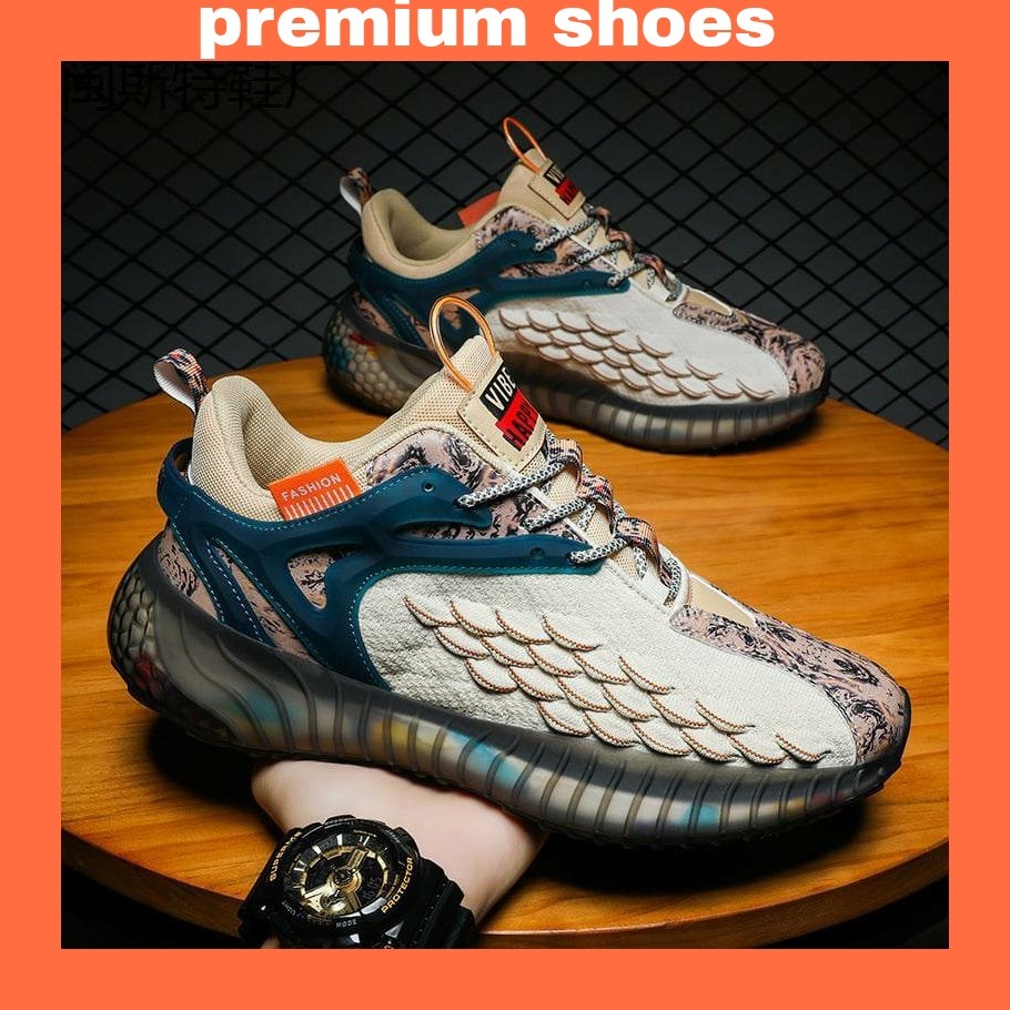 NABU SHOES PREMIUM Sepatu Pria Import Sepatu Jaring Bersirkulasi Kasual Pria Sepatu Lari Baru Musim 