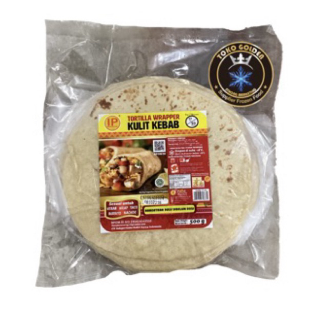 

IP tortilla wrapper kulit kebab 17cm 500gr 20 lembar