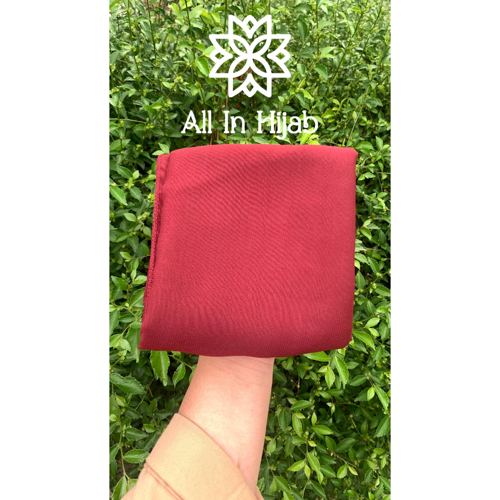 Hijab Bella Square-Hijab Segi Empat|Warna Merah Maroon
