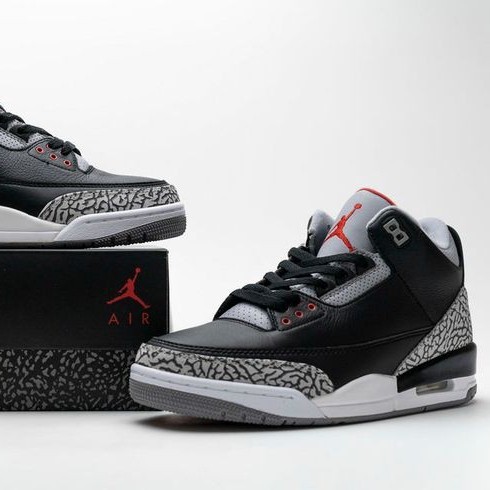 sepatu nike air jordan retro 3 original laser prange