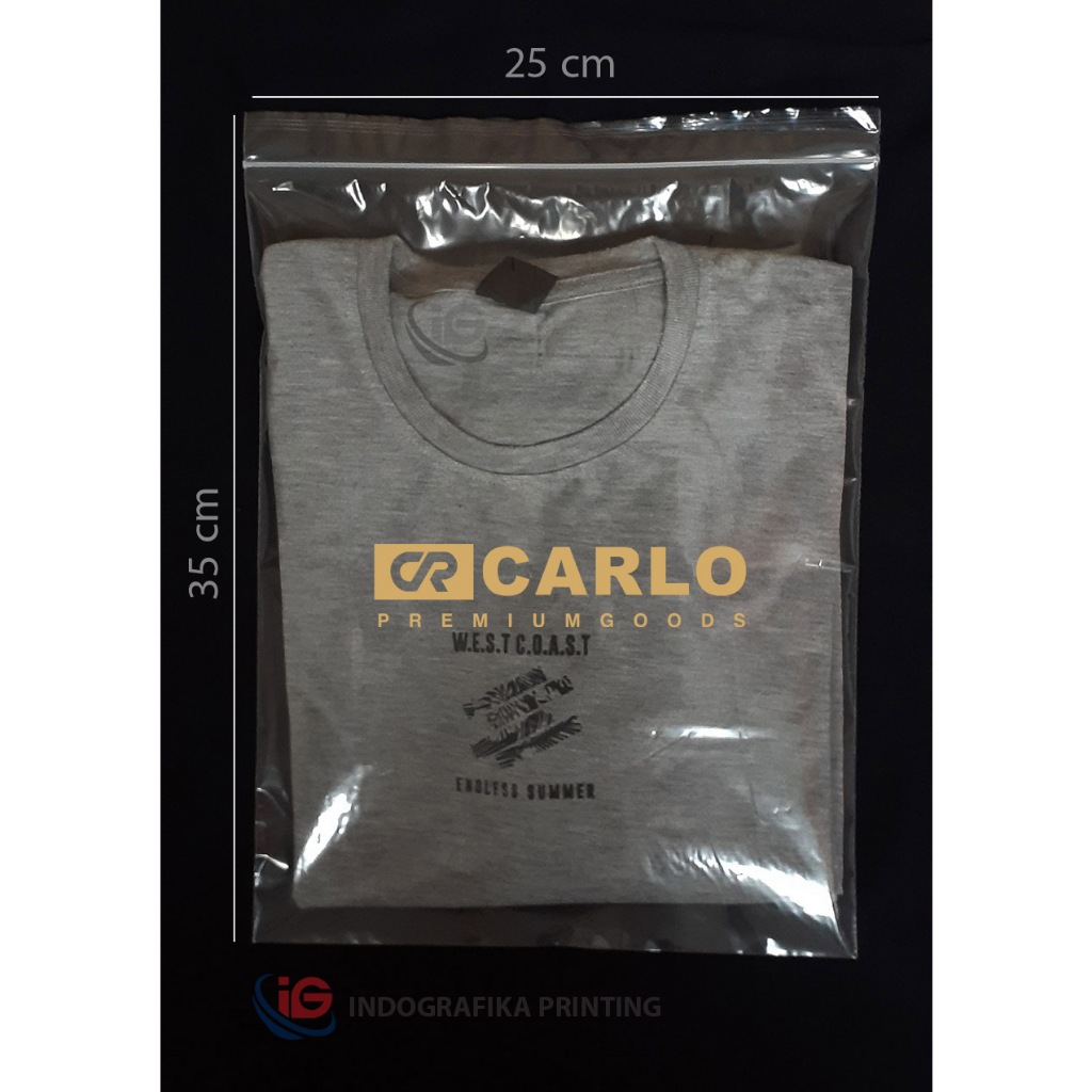 Plastik klip custom sablon 25x35 cm