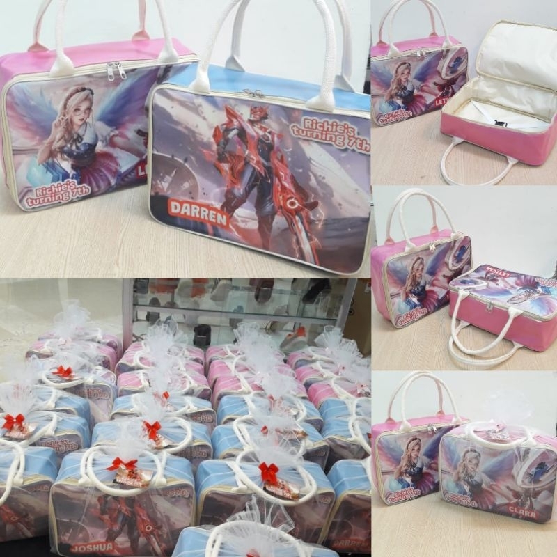 souvenir travel bag custom/goodie bag ulang tahun/hampers kantor/souvenir perpisahan sekolah wisuda/