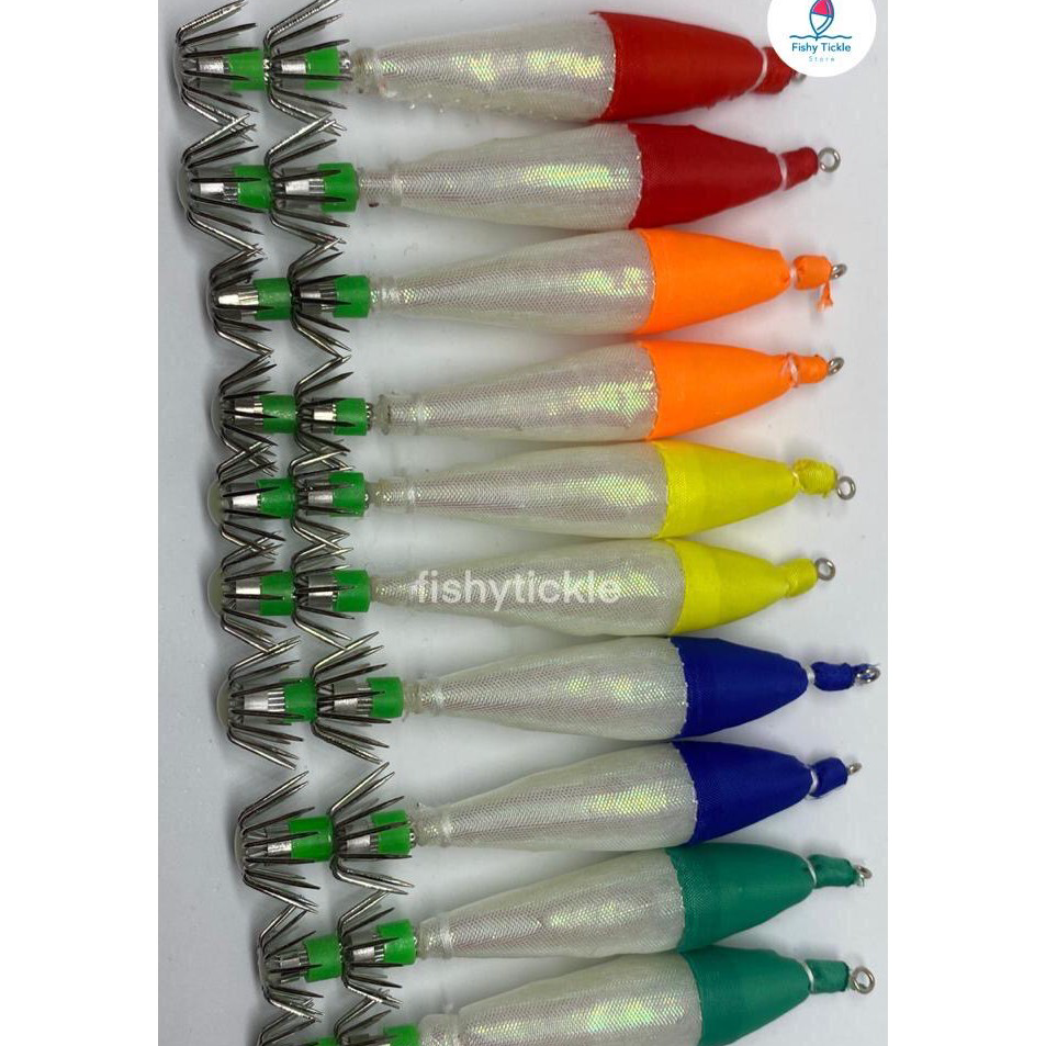 ➢❈ Umpan Pancing Cumi Premium Hook Apollo Kilap Manik (PERBUNGKUS ISI 5 BIJI)