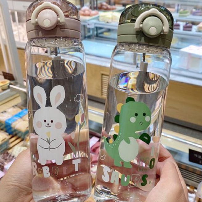 【F⚡ASH SALE✅】 AX-913 Botol Minum Motif Karater Binatang Lucu 580ML