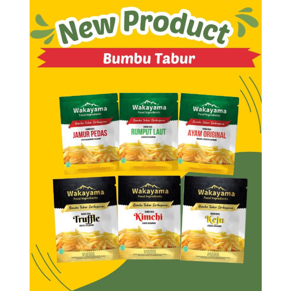 

Wakayama Bumbu Tabur Gurih-ya Bumbu Tabur Seaweed / Gurihya bumbu tabur seaweed 15g