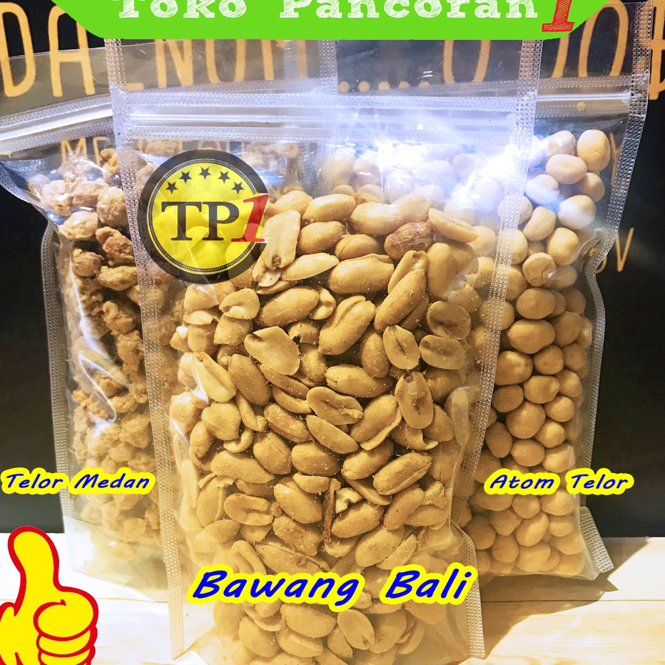 

GKFV1955 ORIGINAL% Kacang Tanah Aneka Rasa Kacang Bawang Bali Kacang Atom Kacang Medan 200 g