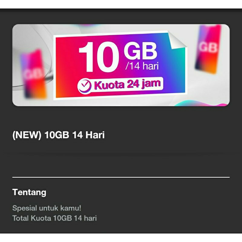 kartu tri sakti 10GB 15rb full cuota utama 24jam