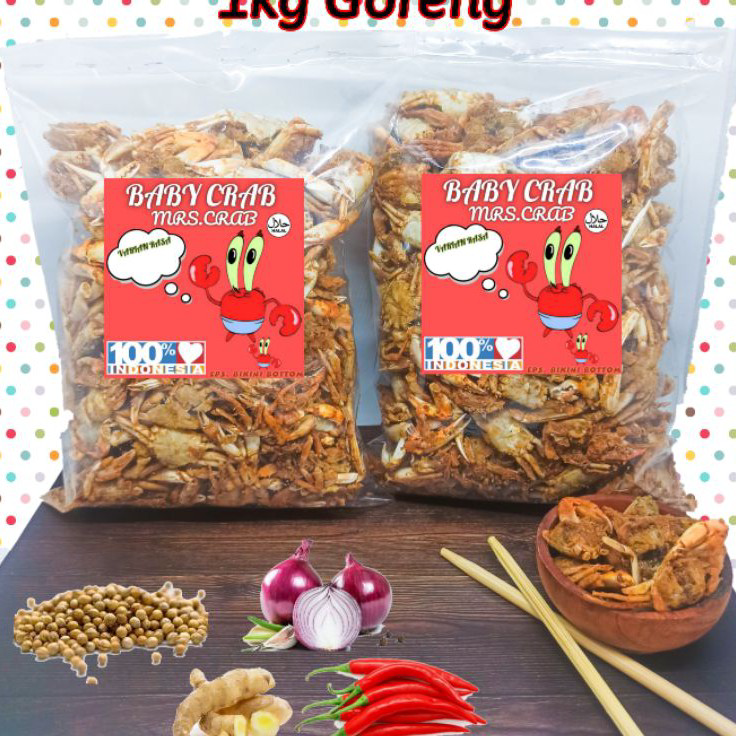 

WVWN6326 READY STOK BABY CRAB 1KG GORENG HALAL!!