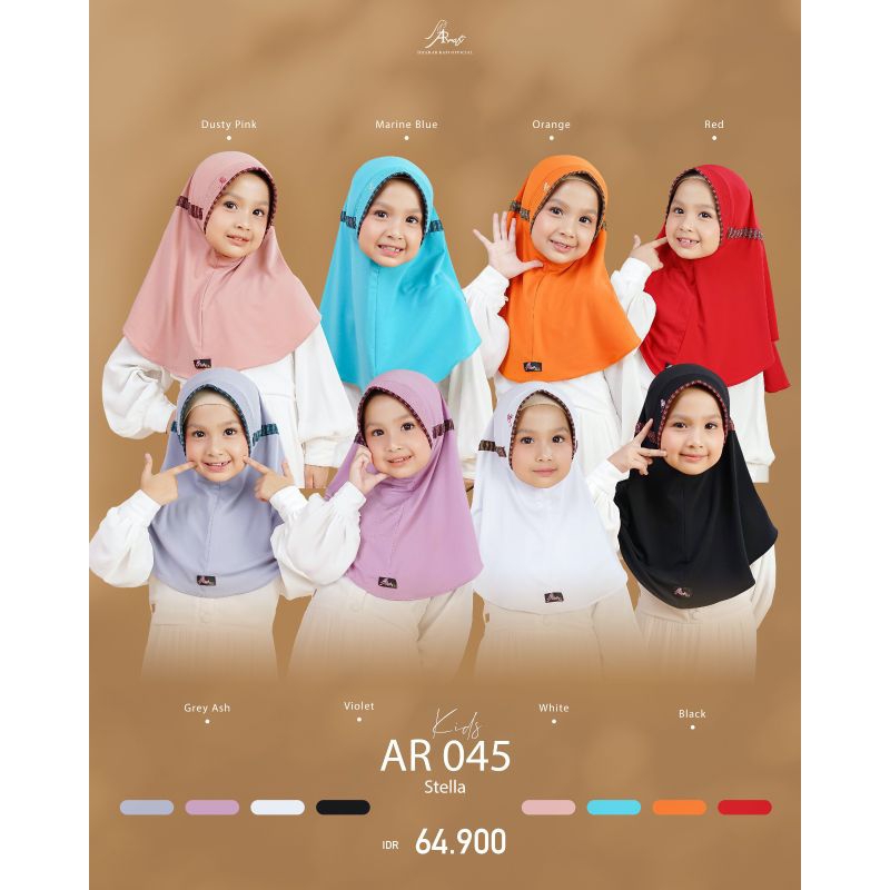 hijab arrafi kids Ar 045 kids jilbab hijab kids arrafi kerudung simpel arrafi bergo daily hijab by h