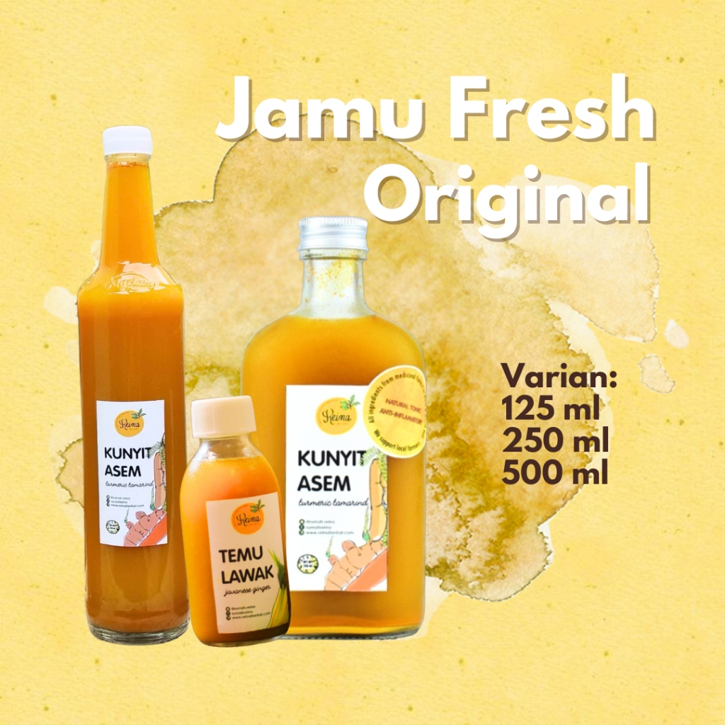 

Jamu Original Series/ Jamu Kunyit Asem/ Sirih/ Beras Kencur/ Temulawak/ Gula Asem 100% Asli