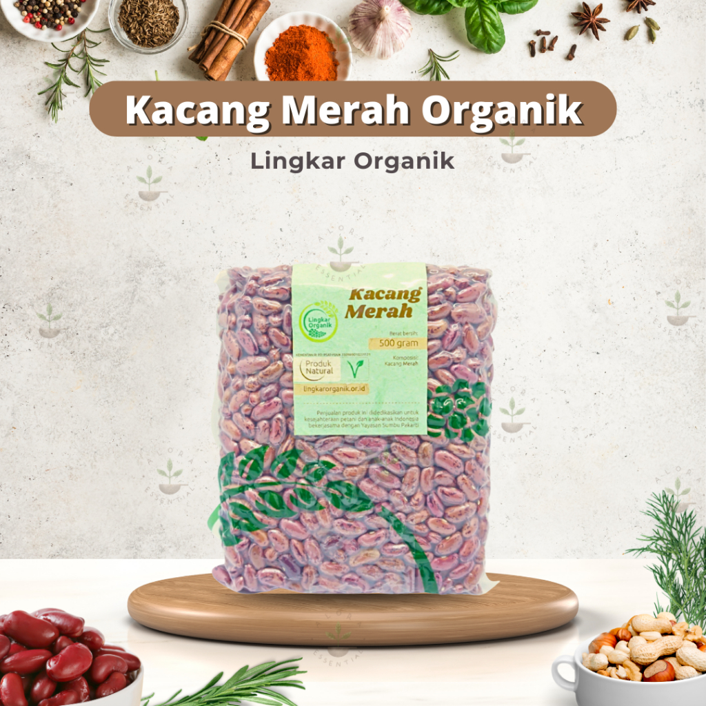 

Lingkar Organik Kacang Merah 500gr - Kacang Merah Organik