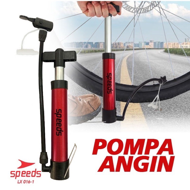 SPEEDS Pompa Angin Mini Pompa Angin Ban Sepeda Pompa Sepeda Portable Speeds 016-1