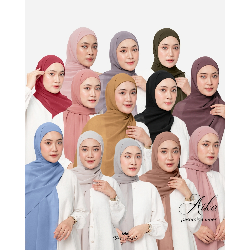 RATU HIJAB |  AIKA PASHMINA INNER (PASHMINA INSTAN) WANITA | READY STOK