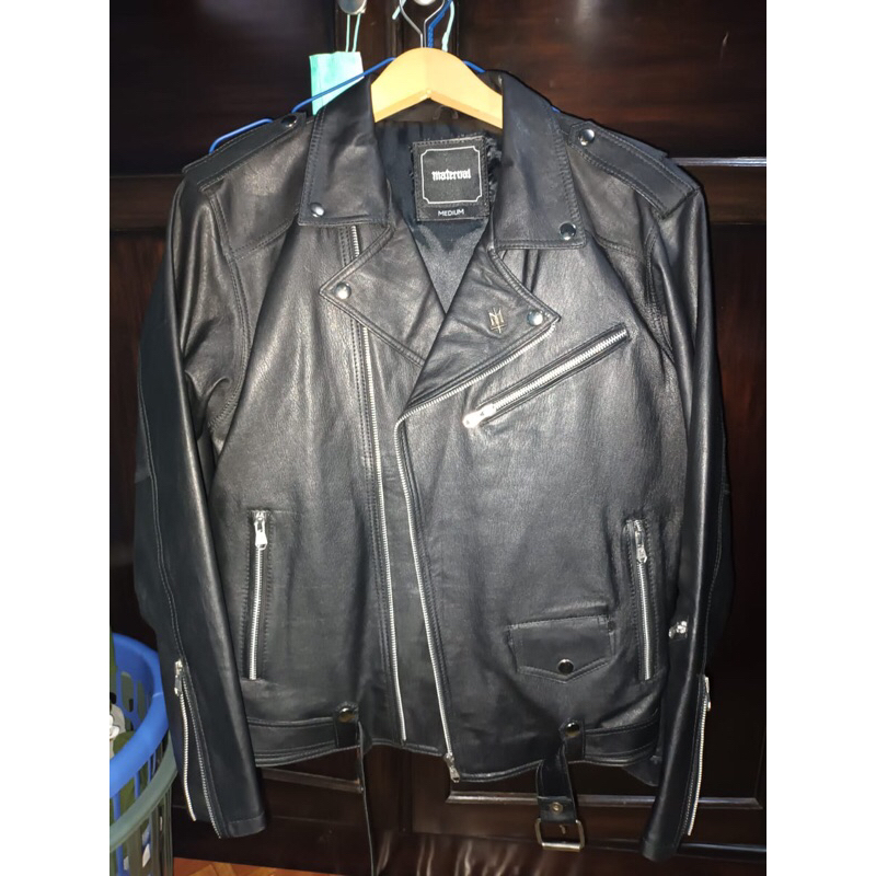 Jacket maternal leather size m