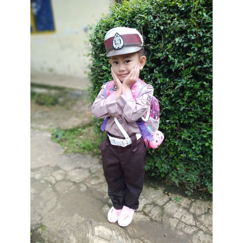 baju polisi anak pocil