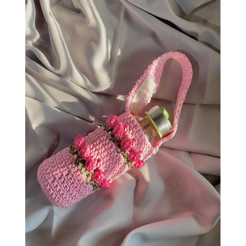 Water Bottle Holder Crochet/ Botol Holder Rajut/ Sarung Botol Minum
