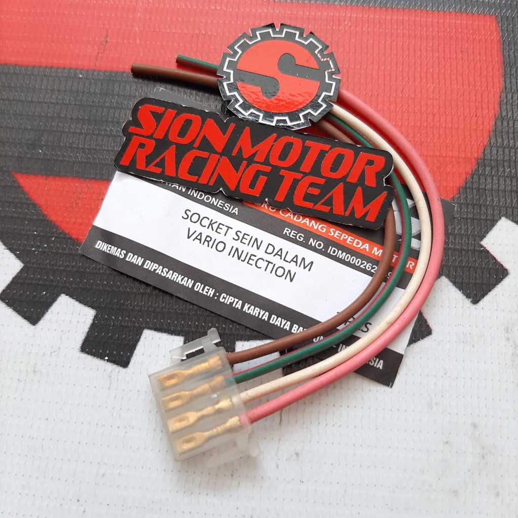 Soket Sen Dalam / Socket Saklar Lampu Sein Dim 4 Kabel Honda Vario Injeksi / Beat Fi / Revo / Vario 