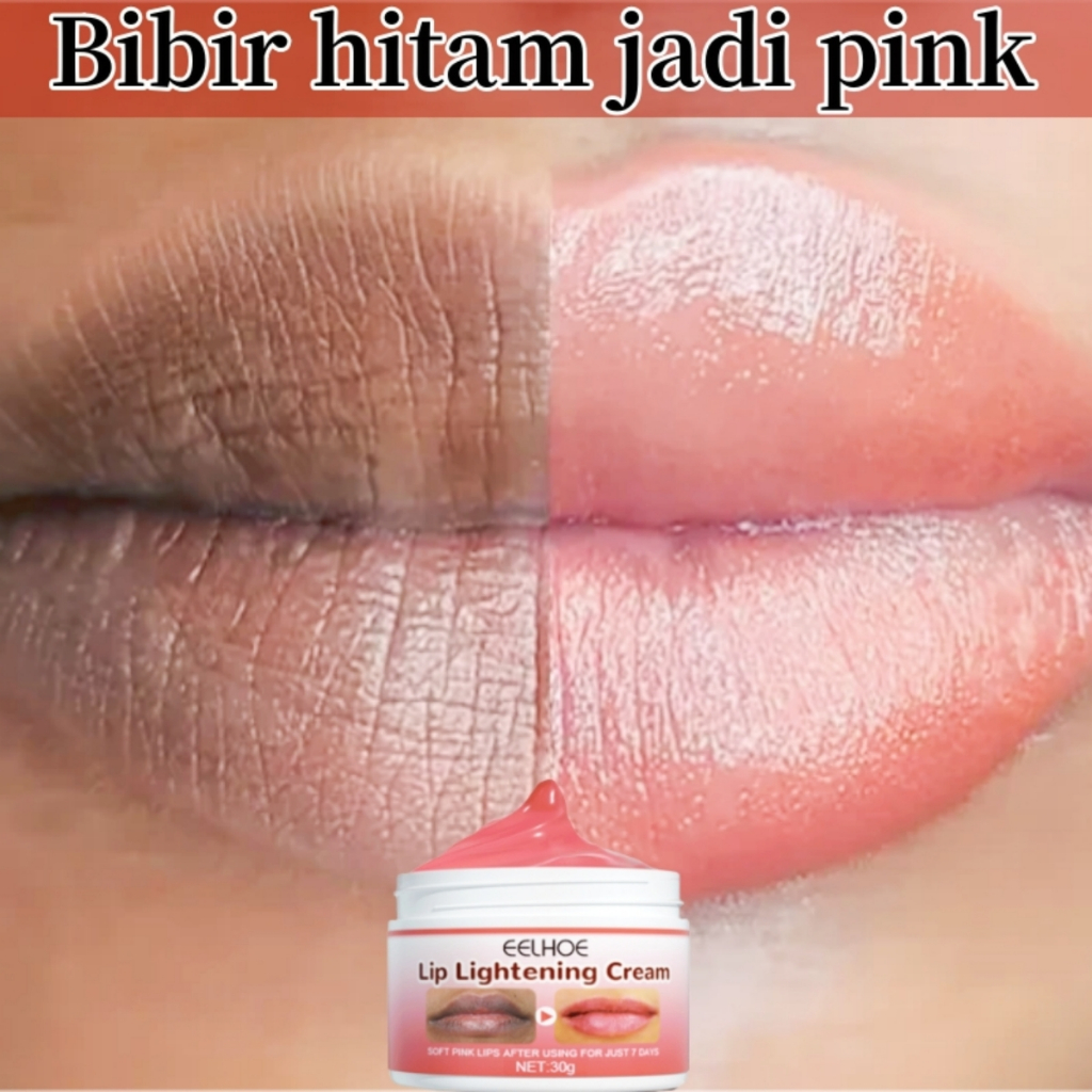 Masker bibir untuk bibir hitam Bibir hitam jadi merah Krim pemutih bibir pria dan wanita Perawatan b