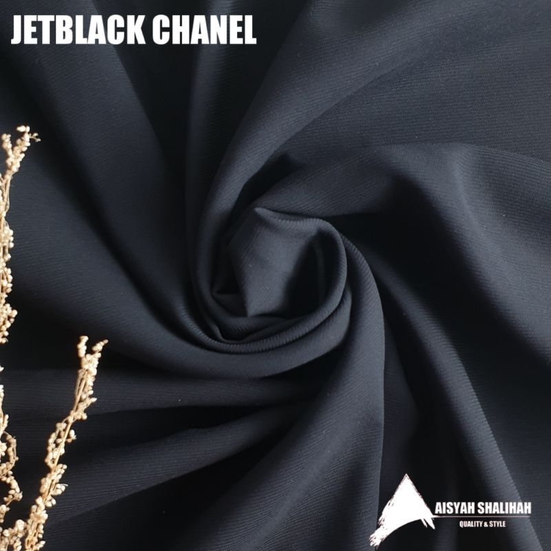 AISYAH SHALIHAH Kain Jetblack channel/kain jetblack/kain Abaya Arab/ kain abaya
