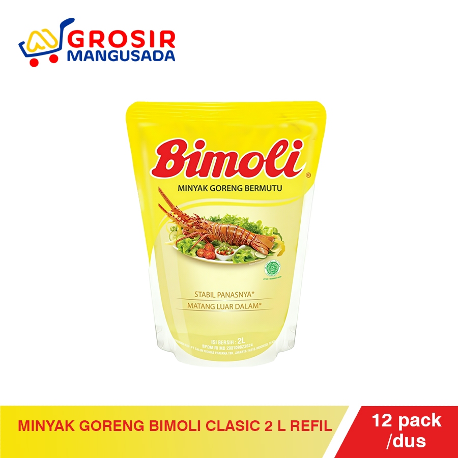 

Minyak Goreng Bimoli Calsic 2 Liter Refil Harga Grosir 3 pcs