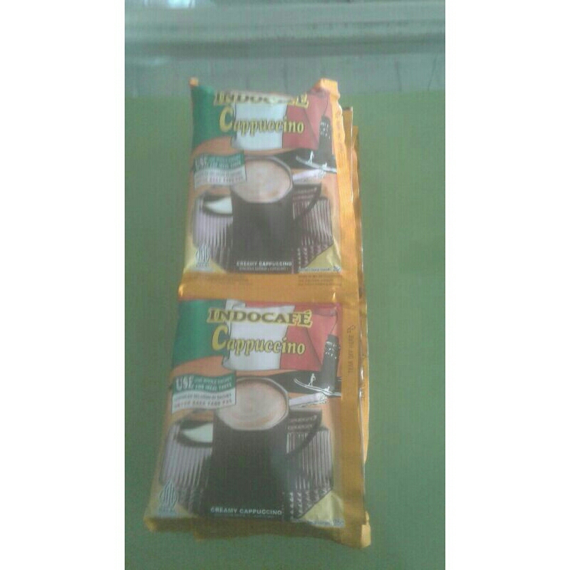 

Indocafe cappuccino 1 Renteng Isi 10pcs