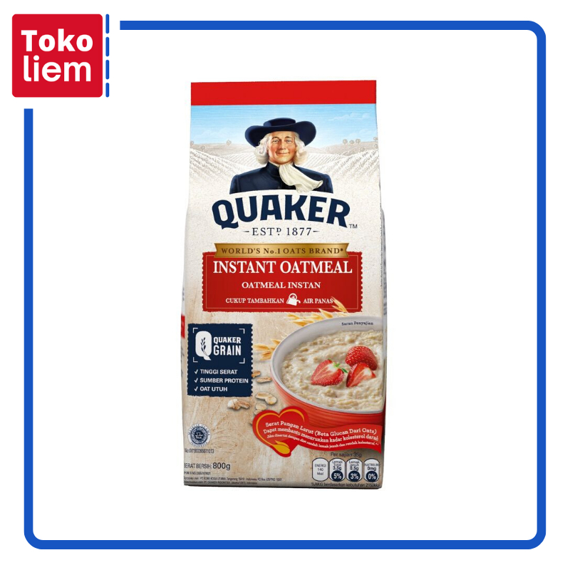 

Quaker Oatmeal Instant Merah 800G