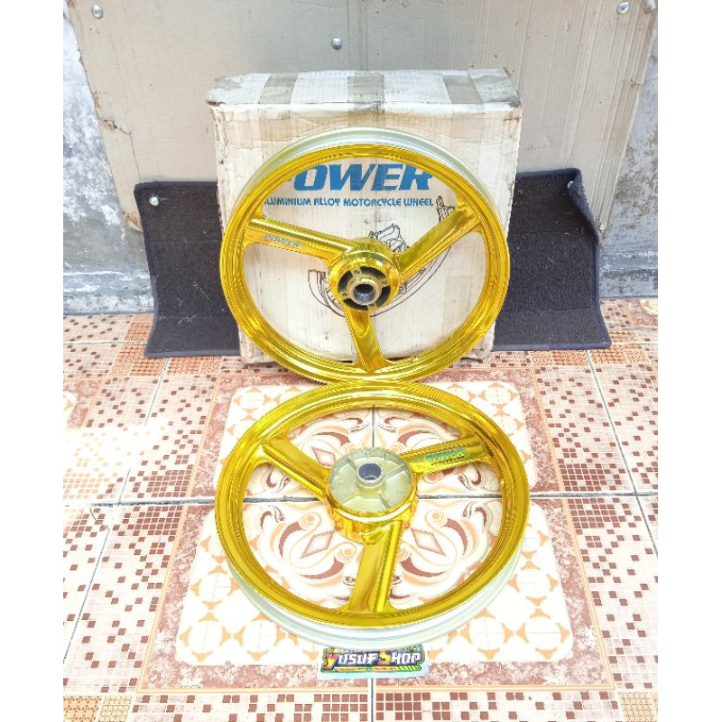 velg power suzuki satria 2Tak shogun 110 Tornado Gold Enkei