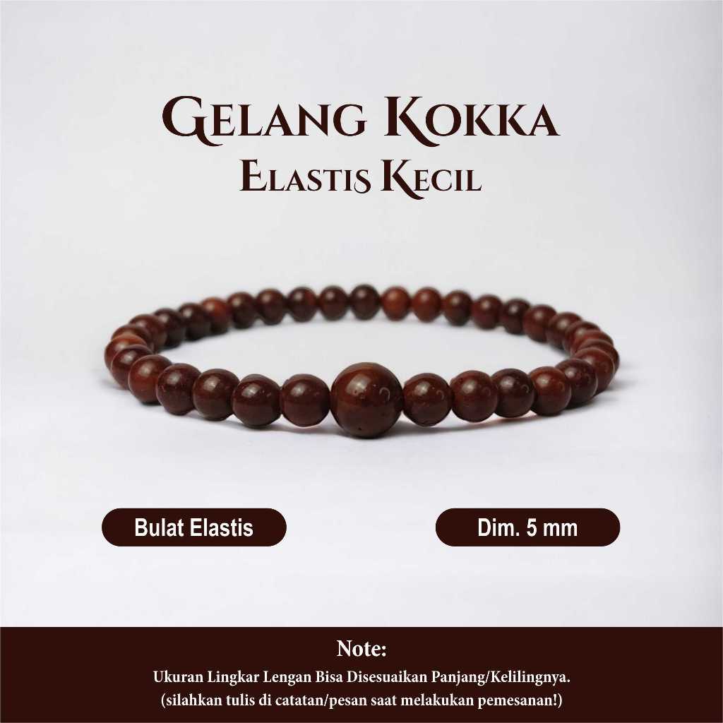 GELANG KESEHATAN KAYU KOKKA KAUKAH - GELANG KOKKA ORIGINAL TURKI BULAT KECIL ELASTIS KARET