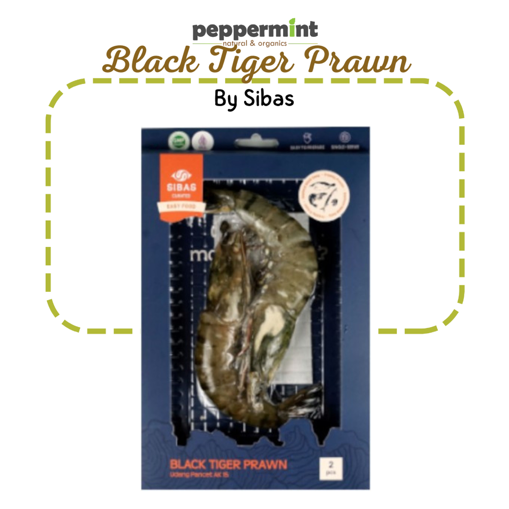 

Sibas Prawn Raw Black Tiger Jumbo (2 pcs) / Udang Frozen