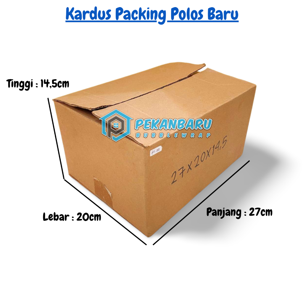 

Kardus Packing Baru Polos / Box / Kotak Ukuran 27x20x14,5cm | KHUSUS VIA GOJEK/GRAB DI PEKANBARU