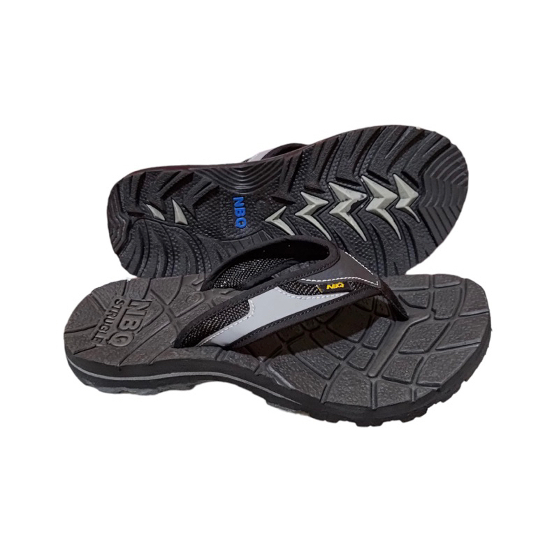 SANDAL PRIA OUTDOOR SENDAL NBQ TERBARU HITAM TALI MOTIF