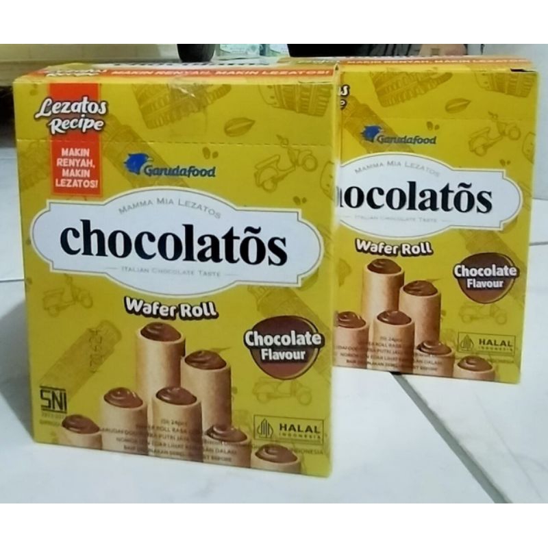 

Chocolatos Wafer Roll ( isi 24 bpcs )